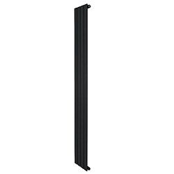 Monstershop Radiateur Plat à 1 Colonne 1800 x 280 mm en Acier Noir Verticale
