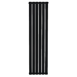 Monstershop Radiateur Plat à 1 Colonne 1600 x 420 mm en Acier Noir Verticale