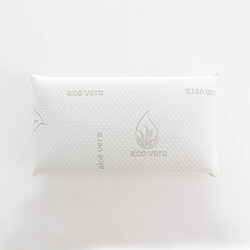 Dream&Co Oreiller viscoélastique Aloe Vera 105, fermeté moyenne, ergonomique et adaptable