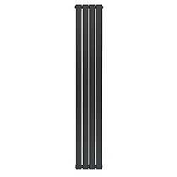 Monstershop Radiateur Plat à 1 Colonne 1800 x 280 mm en Acier Gris Anthracite Verticale