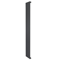 Monstershop Radiateur Plat à 1 Colonne 1800 x 280 mm en Acier Gris Anthracite Verticale