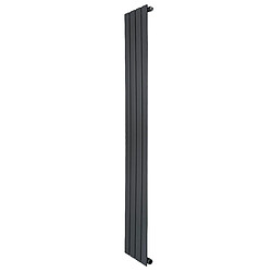 Monstershop Radiateur Plat à 1 Colonne 1600 x 280 mm en Acier Gris Anthracite Verticale