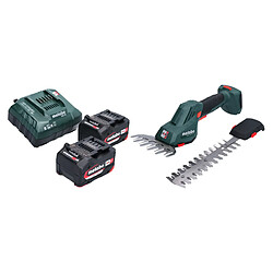 Metabo SGS 18 LTX Q Cisaille à gazon et à buissons sans fil 18 V + 2x 4,0 Ah + chargeur