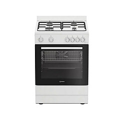 Cuisinière gaz 72l 4 feux blanc - I6G5KCW - INDESIT