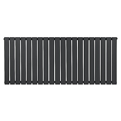 Monstershop Radiateur Plat à 1 Colonne 600 x 1400 mm en Acier Gris Anthracite Horizontale