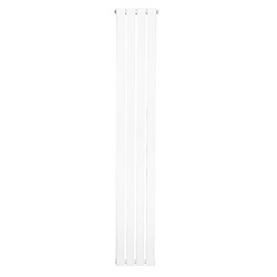 Monstershop Radiateur Plat à 1 Colonne 1800 x 280 mm en Acier Blanc Verticale