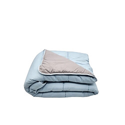 Avis Mortreux Couette Gris Clair/Bleu Clair - Légère - 1 personne - 140x200 - 13241-5