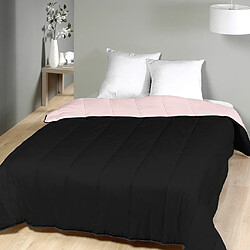 Mortreux Couette Rose/Noir - Légère - 2 personnes - 220x240 - 13242-2