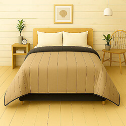 Mortreux Couette Gris foncé/Taupe - Légère - 2 personnes - 220x240 - 13242-3