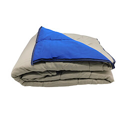 Acheter Mortreux Couette Bicolore Bleu foncé / Taupe - Légère - 220x240 - 14032-2