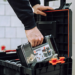 Qbrick System PRO Toolbox 2.0 Mallette à outils 450x334x240mm 19l + 5x TWO Organizer Multi