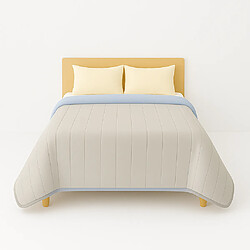 Mortreux Couette Bleu Ciel/Gris Clair - Légère - 2 personnes - 220x240 - 13242-4