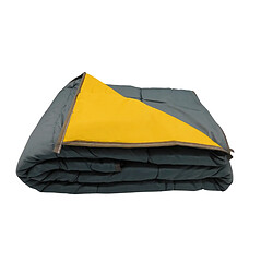 Avis Mortreux Couette Bicolore Gris foncé / Moutarde - Légère - 220x240 - 14032-5