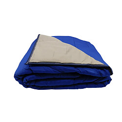 Avis Mortreux Couette Bicolore Bleu foncé / Taupe - Légère - 220x240 - 14032-2