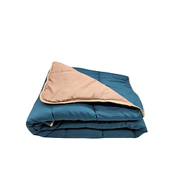 Avis Mortreux Couette Sable/Bleu canard - Légère - 1 personne - 140x200 - 13241-6