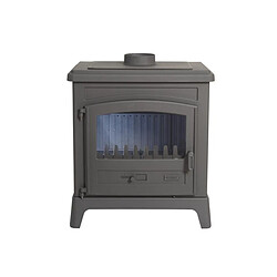 Poêle à bois 9kw anthracite gris - 389154ANTHRACITE - Fonteval 2 - GODIN