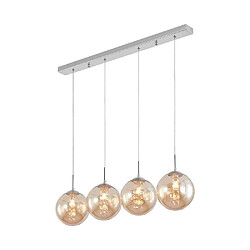 BRAYTRON Suspension décorative 4xG9 10W - Design métal Ambre