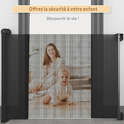 Twinky Barrière D'escalier Roulante 80 X 130 Cm Noire pas cher