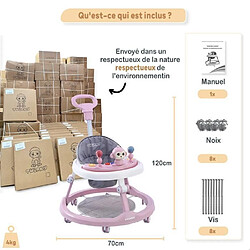 Twinky Trotteur Avec Tapis De Sol (Rose) pas cher