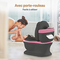 Twinky Pote Et Toilettes Enfant 3 En 1 Noir Et Rose pas cher