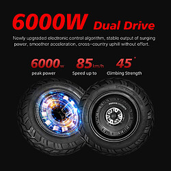 Acheter Trottinette Electrique Pliable siège BOYUEDA S3- Moteur 6000W(2*3000W) - Batterie 60V 38Ah