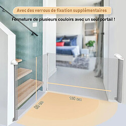 Avis Twinky Barrière D'escalier Roulante 80 X 130 Cm Blanche