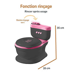 Acheter Twinky Pote Et Toilettes Enfant 3 En 1 Noir Et Rose