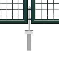 Avis vidaXL Portail de jardin en acier vert 400 x 200 cm