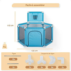 Acheter Twinky Parc Avec 50 Balles Océan, Parc D'éveil Pour Bébés (Bleu)