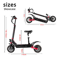 Trottinette électrique BOYUEDA Q7 Pro,Double moteurs 3200W,Vitesse 70km/h,batterie 52V28Ah