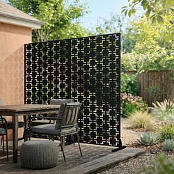 Brise-vue métallique milano ML-Design 90x180cm pas cher