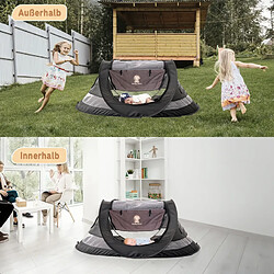 Avis Twinky Lit Parapluie Pour Bébés Avec Matelas Jusqu'à 3 Ans Et Moustiquaire (Noir)