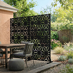 Brise-vue métallique torino ML-Design 90x180cm pas cher