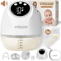 Twinky Tire-lait Portable, 4 Modes Et 9 Niveaux D'aspiration (Blanc)