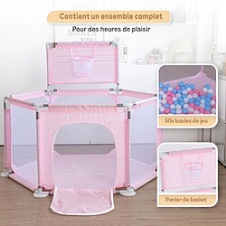 Avis Twinky Parc Avec 50 Balles Océan, Parc D'éveil Pour Bébés (Rose)
