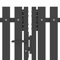 Acheter vidaXL Portail de jardin en acier 400 x 125 cm anthracite