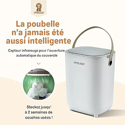 Twinky Poule À Couches Anti-odeurs Sans Cassette Blanche Et Gris