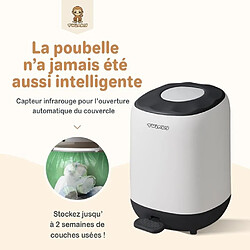 Twinky Poule À Couches Anti-odeurs Sans Cassette Blanche Et Noire