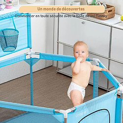 Twinky Parc Avec 50 Balles Océan, Parc D'éveil Pour Bébés (Bleu)