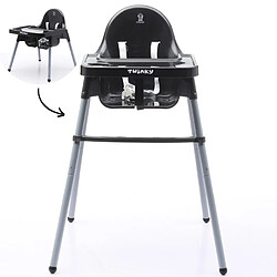 Twinky Chaise Haute Baby Eco Avec Fonction Inclinable (Noir)