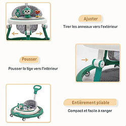 Twinky Trotteur Pour Bébé Avec Tapis D'éveil Et Tapis De Sol (Bleu Azur) pas cher