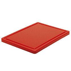 VIRTUS GROUP Planche à Découper en Rouge pour Viande avec Rainure - Virtus