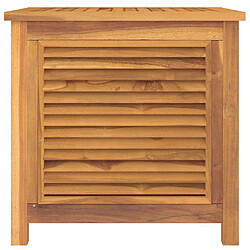 Avis vidaXL Boîte de rangement de jardin et sac 60x50x58cm bois massif teck