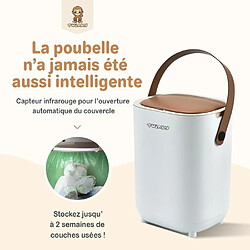 Twinky Poule À Couches Anti-odeurs Sans Cassette Blanche Et Marron