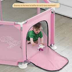 Twinky Parc Avec 50 Balles Océan, Parc D'éveil Pour Bébés (Rose) pas cher