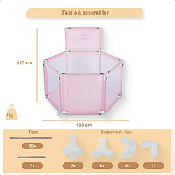 Acheter Twinky Parc Avec 50 Balles Océan, Parc D'éveil Pour Bébés (Rose)