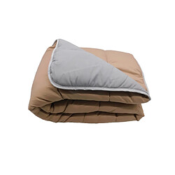 Avis Mortreux Couette Bicolore Gris clair/Sable - Tempérée 140x200 - 12979-8