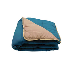 Avis Mortreux Couette Bicolore Bleu canard/Sable - Tempérée 140x200 - 12979-10