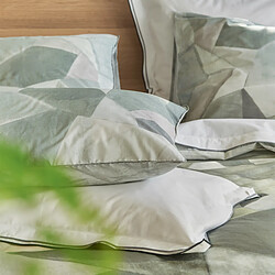 Avis Designers Guild Taie d'oreiller imprimée en percale de coton, GEO MODERNE PEWTER
