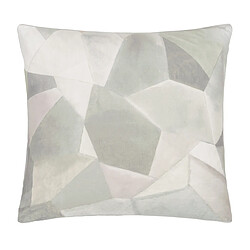 Designers Guild Taie d'oreiller imprimée en percale de coton, GEO MODERNE PEWTER